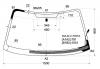 XYG SG5-02-L LFW/H/X Стекло лобовое с обогревом щеток в клей SUBARU FORESTER 02-07