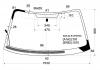 XYG SG5-02-R LFW/H/X Стекло лобовое с обогревом щеток в клей SUBARU FORESTER 2002-2007