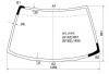 XYG SH3 LFW/X Стекло лобовое в клей HONDA CIVIC 87-91 3D HBK