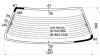 XYG SH4 RW/H/X Стекло заднее с обогревом HONDA CIVIC 87-91 4D