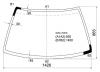 XYG SH5 LFW/X Стекло лобовое в клей HONDA CIVIC SHUTLE 87-97