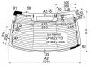 XYG SJA RW/H/X Стекло заднее с обогревом HONDA LEGEND 04-/ACURA RL 05-