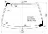 XYG SO4 LFW/X Стекло лобовое в клей HONDA CIVIC/INTEGRA SJ 95-00 4D /DOMANI MB# 97-00/ORTHIA/PARTNER/ISUZU GEMINI