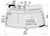 XYG SOK RW/H/X Стекло заднее с обогревом HONDA SABER/INSPIRE/ACURA TL 98-03