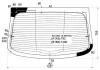 XYG SS-SM3-10 RW/H/X Стекло заднее с обогревом RENAULT FLUENCE 2010