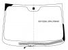 XYG SSY-C200-L-CPH LFW/H/X Стекло лобовое с обогревом щеток в клей SSANGYONG KORANDO 11-/ACTYON 11-