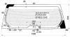 XYG SUB-SH5 RW/H/X Стекло заднее (крышка багажника) с обогревом SUBARU FORESTER 08-