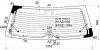 XYG SV46 RW/H/X Стекло заднее (крышка багажника) с обогревом TOYOTA CAMRY GRACIA WGN/MARK II QAULIS 96-01