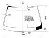 XYG SV50 LFW/X Стекло лобовое в клей TOYOTA VISTA ARDEO #V5# 4/5D 98-03