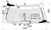 XYG SV5 RW/H/X Стекло заднее (крышка багажника) с обогревом HONDA ACCORD 93-97 5D WGN