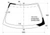 XYG SW5 LFW/X Стекло лобовое в клей HONDA SABER/INSPIRE 95-98