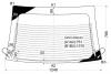 XYG SXN10 RW/H/X Стекло заднее (крышка багажника) с обогревом TOYOTA NADIA 2.0 WAGON 98-