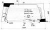 XYG T31 RW/H/X Стекло заднее (крышка багажника) с обогревом NISSAN  X-TRAIL 07-