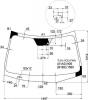 XYG TLO-L-VCS LFW/X Стекло лобовое в клей HONDA ACCORD 08-/ACURA TSX 09- 4/5D