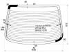 XYG TOLEDO-4D RW/H/X Стекло заднее с обогревом SEAT TOLEDO 4D SEDAN 98-05
