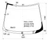 XYG TR30-L LFW/X Стекло лобовое в клей TOYOTA ESTIMA/PREVIA  TR50 98-