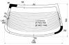 XYG U15 RW/H/X Стекло заднее  с обогревом NISSAN ALTIMA 98-02