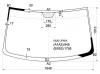XYG V320 LFW/X Стекло лобовое в клей MERCEDES-BENZ V-CLASS/VITO W638 96-03