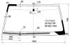 XYG V70 LFW/H/X Стекло лобовое с обогревом щеток в клей MITSUBISHI PAJERO III 99-06 3/5D