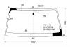 XYG V70 LFW/X Стекло лобовое в клей MITSUBISHI PAJERO III 99-06 3/5D