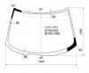 XYG VC23-L LFW/X Стекло лобовое в клей NISSAN SERENA 91-99