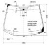 XYG WISH-R LFW/H/X Стекло лобовое с обогревом щеток в клей TOYOTA WISH 03-09