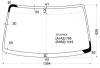 XYG Z10 LFW/X Стекло лобовое в клей NISSAN CUBE 98-02