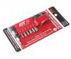 JTC JTC5358 Набор бит 1/4 TORX с отверстием Т10Н-Т40Н с Г-образным держателем 8 предметов
