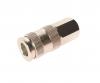 JTC JTCD30SFA Соединитель быстроразъемный прямой, мама-резьба 3/8(F), с клапаном, сталь