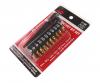 JTC JTCU11MC Набор бит 1/4 SL6, PH1-2, TORX, Т10Н-Т40Н с ключом трещоткой 11 предметов