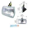 SKYWAY LA9837W Фары п/туманные белые прямоугольные 1шт.