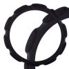 SKYWAY S01101042 Оплетка на руль L SKYWAY искуственная замша/кожа, черный (10 подушечек)