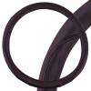 SKYWAY S01102294 Оплетка на руль L SKYWAY эко-кожа, черный (с оранжевыми вставками)