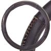 SKYWAY S01102378 Оплетка на руль M SKYWAY Luxury-4 эко-кожа, черный/коричневый