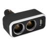 SKYWAY S02301003 Разветвитель в прикуриватель SKYWAY (2 гнезда+USB)
