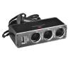 SKYWAY S02301008 Разветвитель в прикуриватель SKYWAY (3 гнезда+USB с проводом)