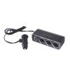 SKYWAY S02301024 Прикуриватель  3 гнезда 12В USB 2А предохранитель 10А серебристый Skyway