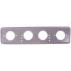 SKYWAY S04101008 Рамка номерного знака металл под болт с порошковым покрытием серебро Skyway