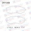 DOUBLE FORCE DFP1008 Колодки тормозные дисковые Double Force