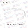 DOUBLE FORCE DFP1027 Колодки тормозные дисковые Double Force