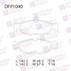 DOUBLE FORCE DFP1040 Колодки тормозные дисковые Double Force