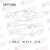 DOUBLE FORCE DFP1068 Колодки тормозные дисковые Double Force