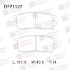 DOUBLE FORCE DFP1127 Колодки тормозные дисковые Double Force