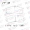 DOUBLE FORCE DFP1128 Колодки тормозные дисковые Double Force