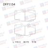 DOUBLE FORCE DFP1154 Колодки тормозные дисковые Double Force