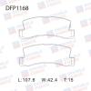 DOUBLE FORCE DFP1168 Колодки тормозные дисковые Double Force