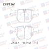 DOUBLE FORCE DFP1261 Колодки тормозные дисковые Double Force