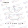 DOUBLE FORCE DFP1265 Колодки тормозные дисковые Double Force