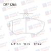 DOUBLE FORCE DFP1266 Колодки тормозные дисковые