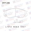 DOUBLE FORCE DFP1286 Колодки тормозные дисковые Double Force